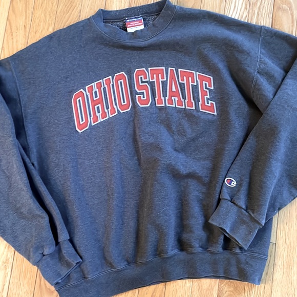 Champion Other - Vintage Ohio State Gray Embroidered Felt Crew Neck Sweatshirt size Large